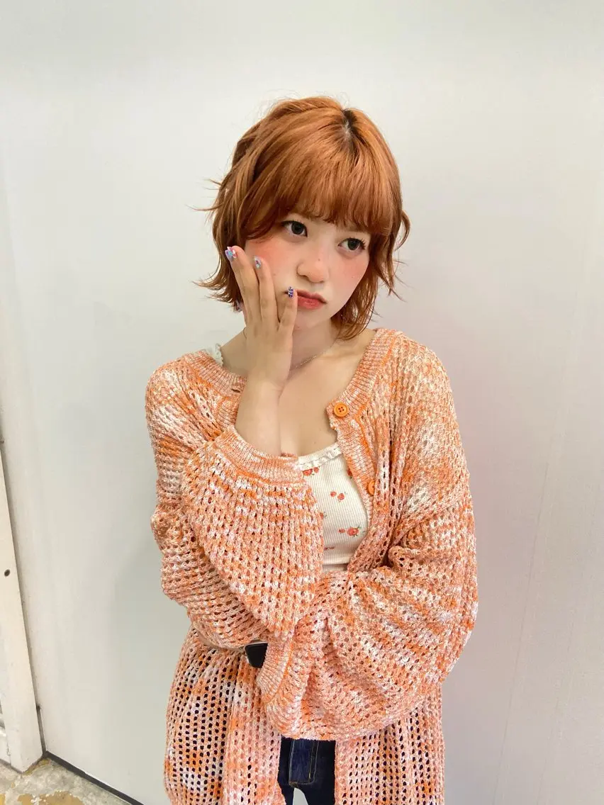 ミディアム カラー パーマ ヘアアレンジ 🌼似合わせのプロ 心斎橋/rena🌼のマツエク・マツパデザイン