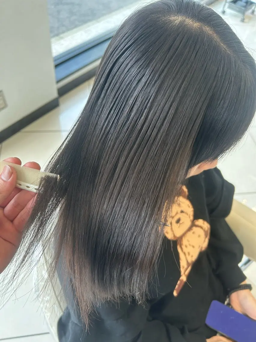 ミディアム 縮毛矯正 秋葉原/髪質改善特化 鹿倉尊のヘアスタイル