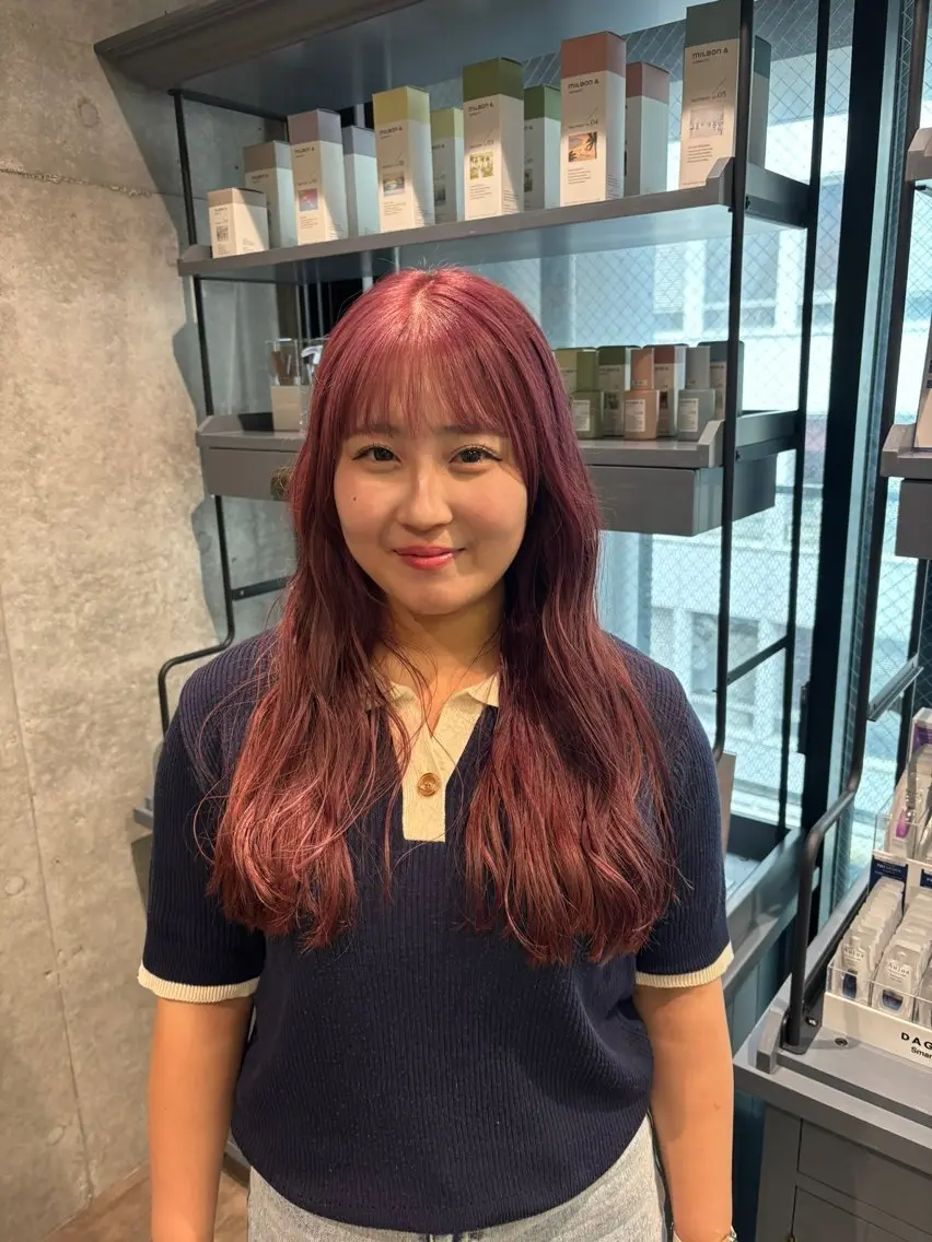 セミロング PANOLA下北沢 中川夢菜のヘアスタイル