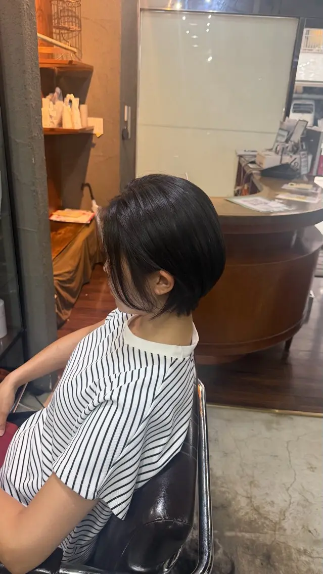 ショート 丸みショート ショートヘア 小池 かなこのヘアスタイル