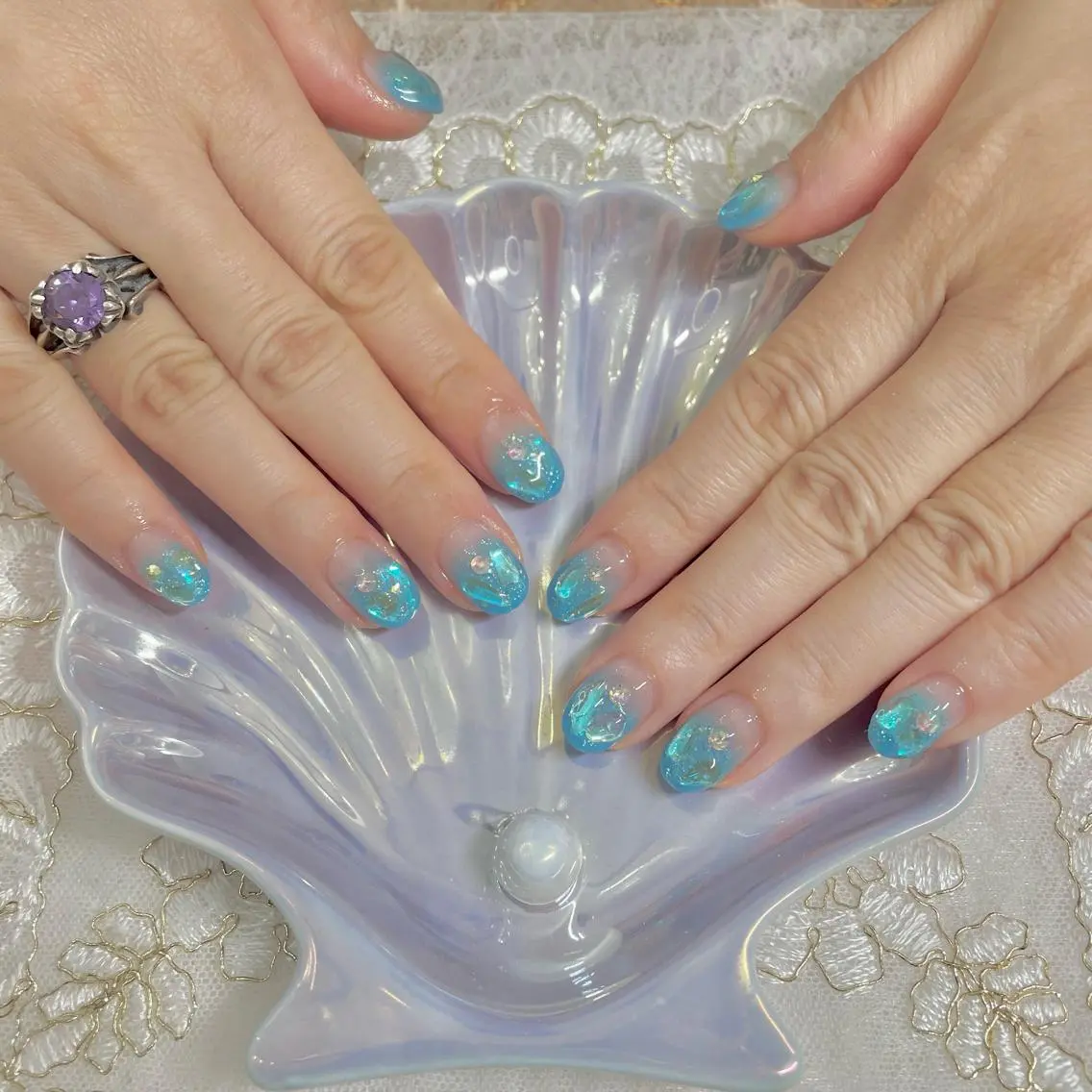 ネイル クリアネイル ジェルネイル J terrace Nailのネイルデザイン