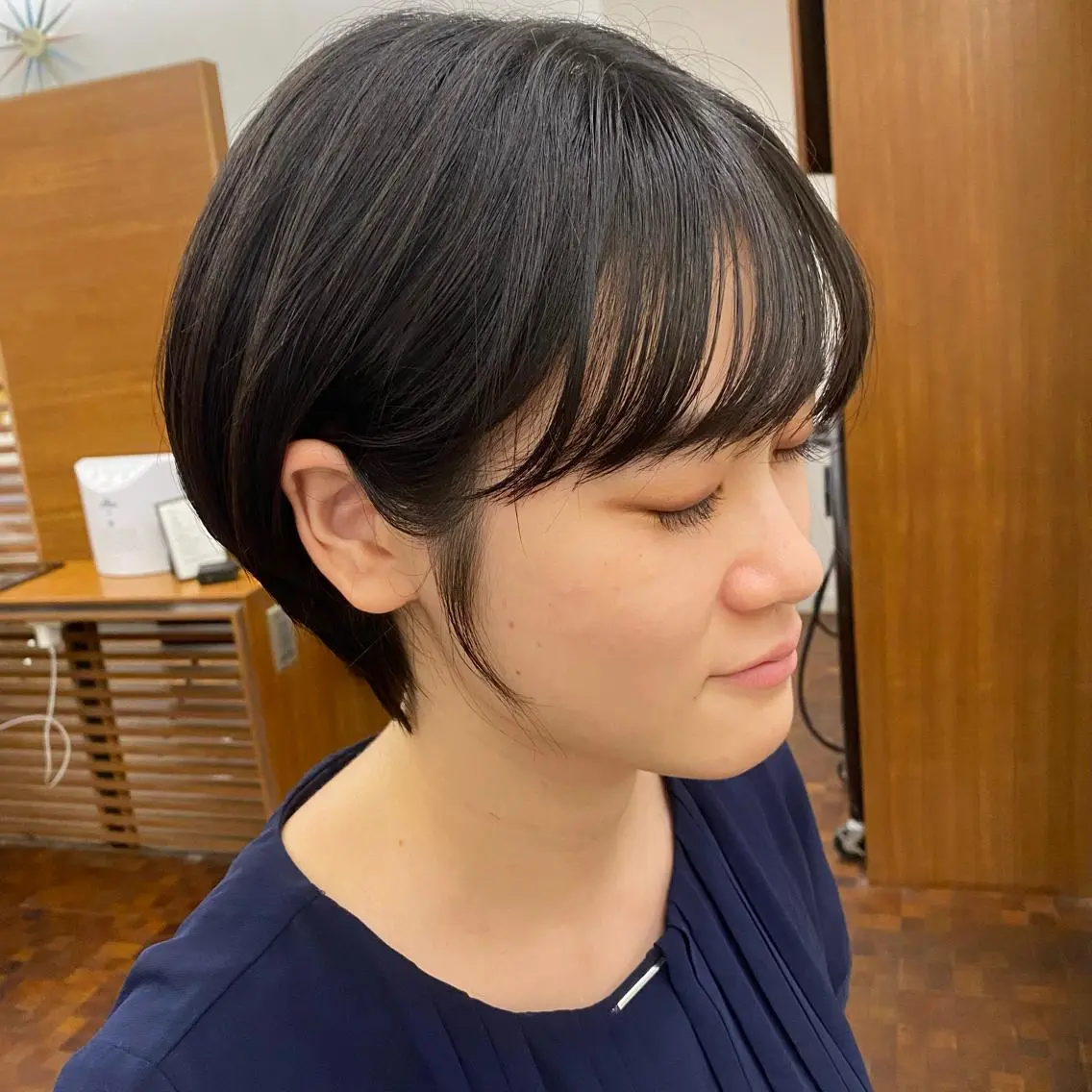ショート 似合わせレイヤー/ ケアパーマ/高倉のヘアスタイル