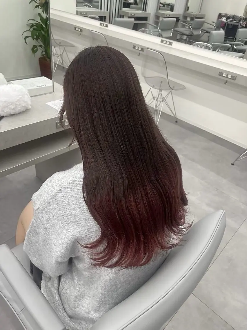 ロング カラー ヘアアレンジ ヘアカラー 🫧ナチュラル矯正 /カラー🫧あやりのヘアスタイル