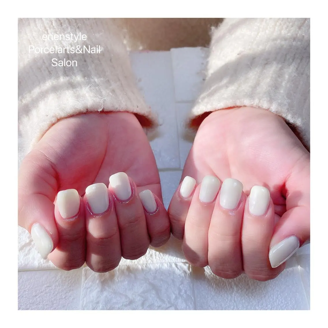 ミディアム ネイル 🐾enen style 🐾のネイルデザイン