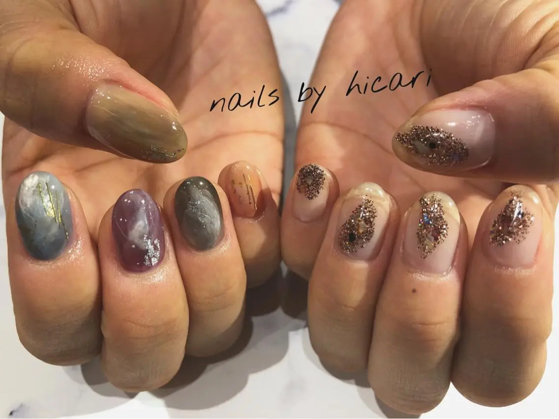 ショート カラー キッズ ネイル マツエク・マツパ illum hicariのネイルデザイン