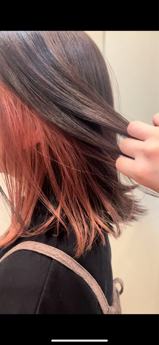 カラー ピンクカラー ハラダユウカ flower西明石店のヘアスタイル