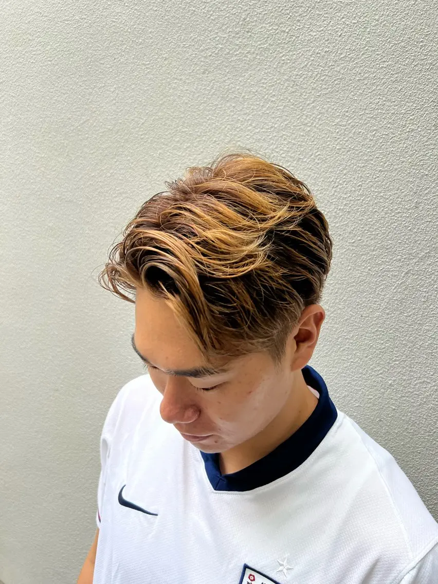 ショート カラー メンズ ヘアカラー 柴田 愛奈のヘアスタイル