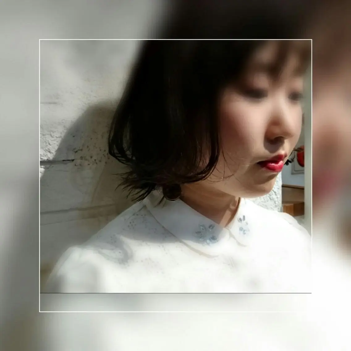 ショート ワンレンボブ ボブ 外ハネヘア kawabe maikoのヘアスタイル