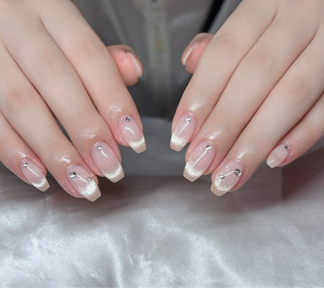 ネイル 🎀PG🩵 ネイルサロンのネイルデザイン