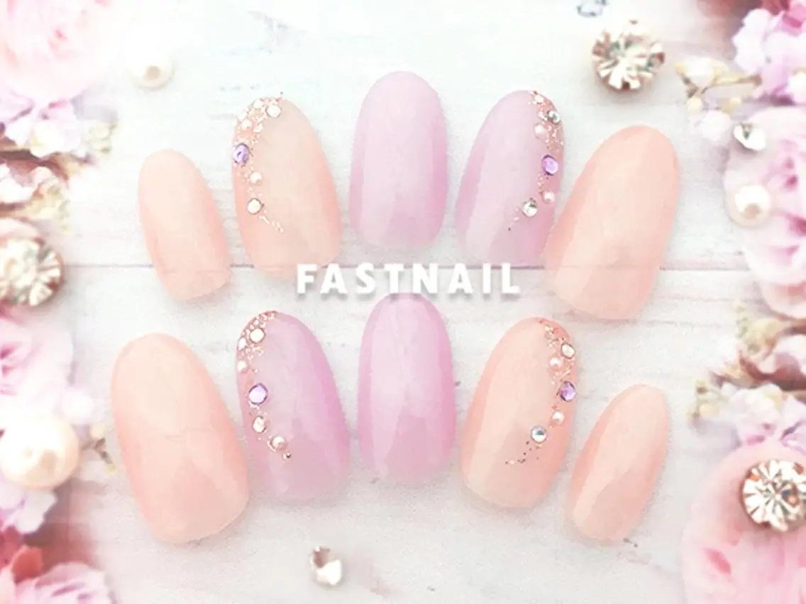 ネイル パステルネイル 春ネイル FASTNAIL PLUS 新宿店のネイルデザイン
