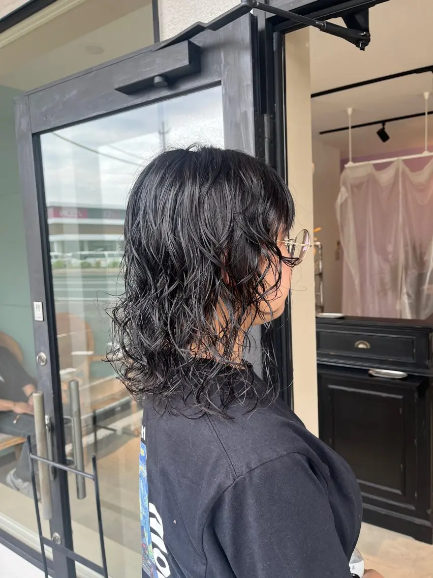 ミディアム パーマ Bonheur銀座 /runaのヘアスタイル