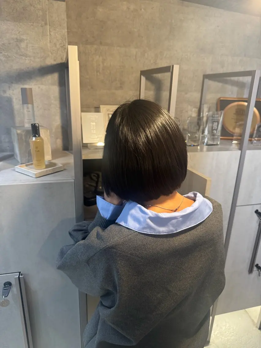 ショート カラー カット ヘアカラー トリートメント You/透明感カラー レイヤーカット/ボブのヘアスタイル