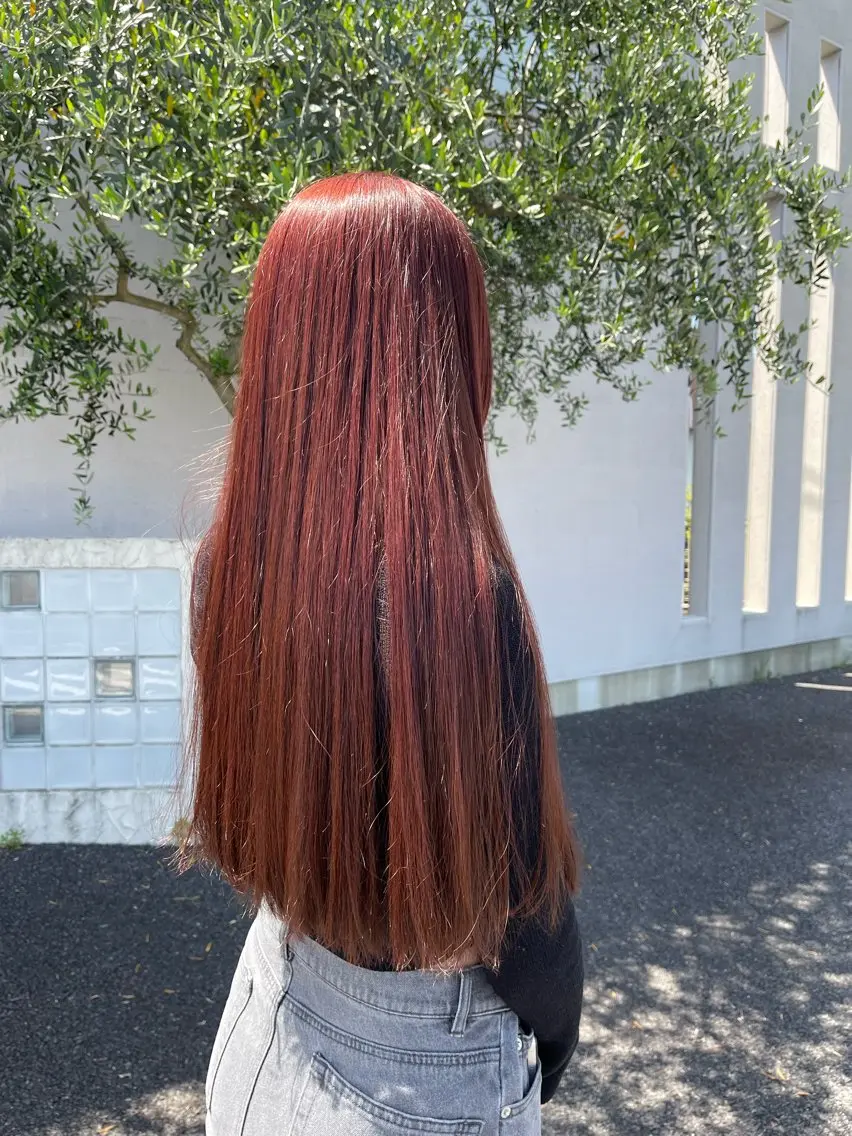 ロング カラー カット ヘアカラー トリートメント 梶原 真帆のヘアスタイル