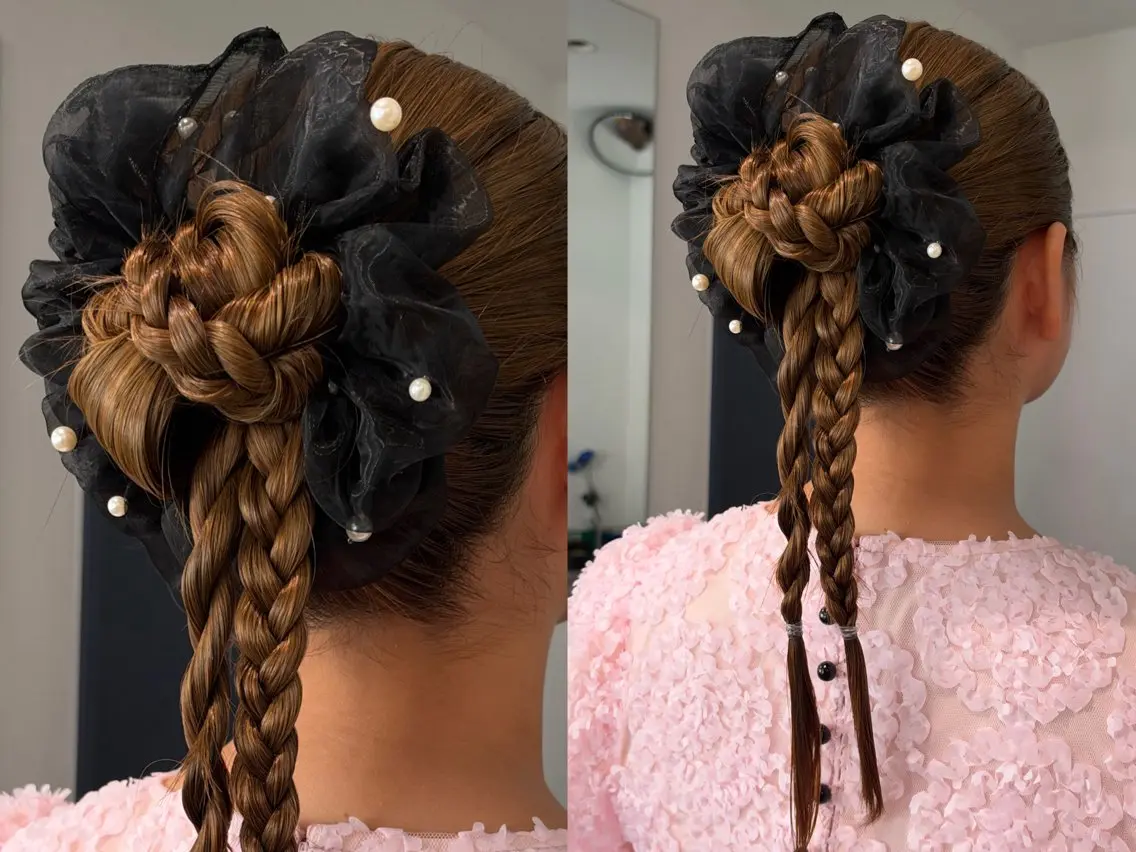 ヘアアレンジ ベージュ/ヘアセット 🎀Kanoのヘアスタイル