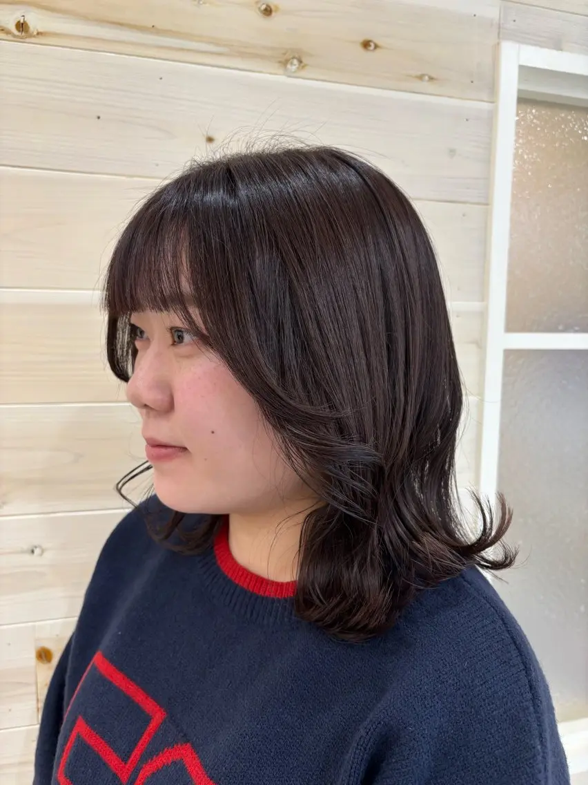 ミディアム カラー アッシュ 透明感カラー ラベンダーカラー トリートメント カット ヘアカラー トリートメント 田野倉NEXT店 美髪ニストのヘアスタイル