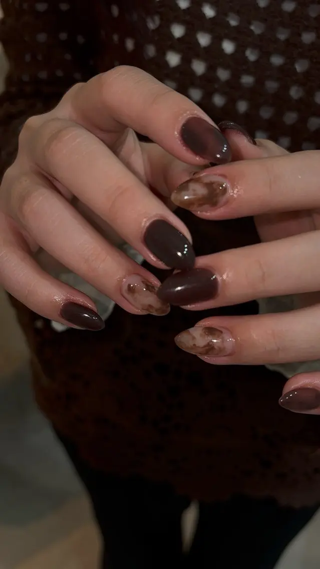 ネイル ニュアンスネイル ハンドネイル nué nail 【halu】のネイルデザイン