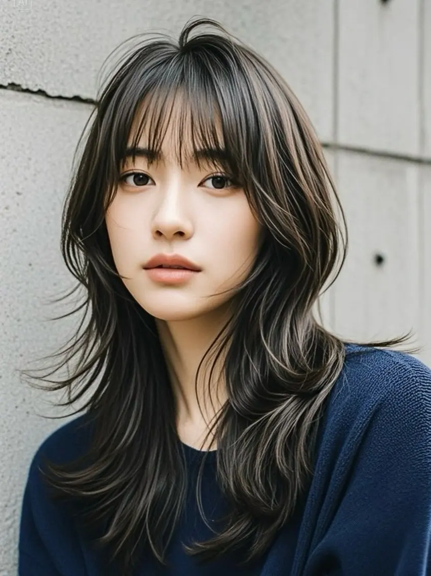 セミロング ショートボブ セミロングパーマ アッシュ ボブ くびれヘア カット ヘアカラー トリートメント ウルフカット 811 大阪梅田 ウルフのヘアスタイル