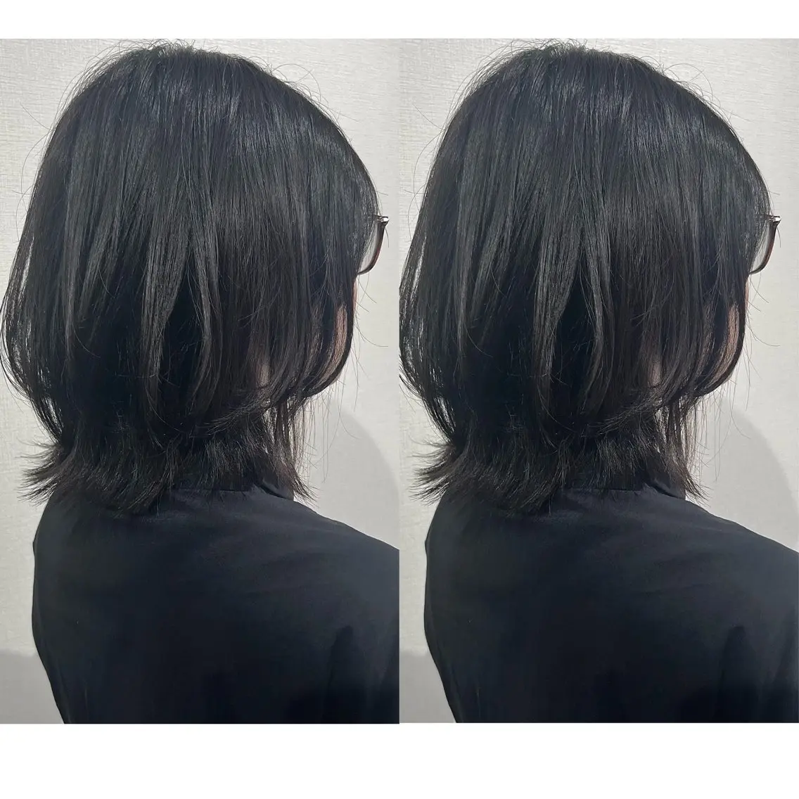 ミディアム 切っぱなし💇‍♀️ イヤリング🎨龍之介のヘアスタイル