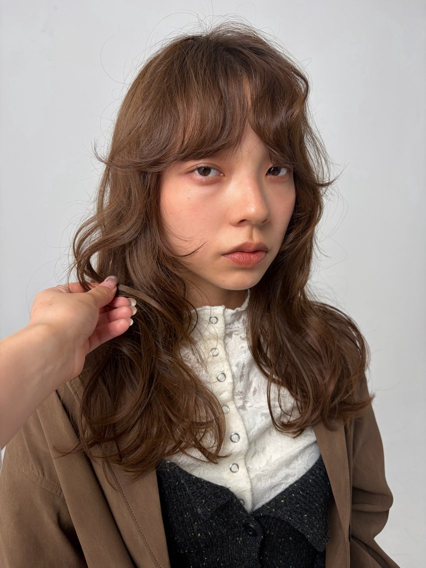 セミロング レイヤーカット レイヤー/暖色/ 髪質改善/永礼芳果のヘアスタイル