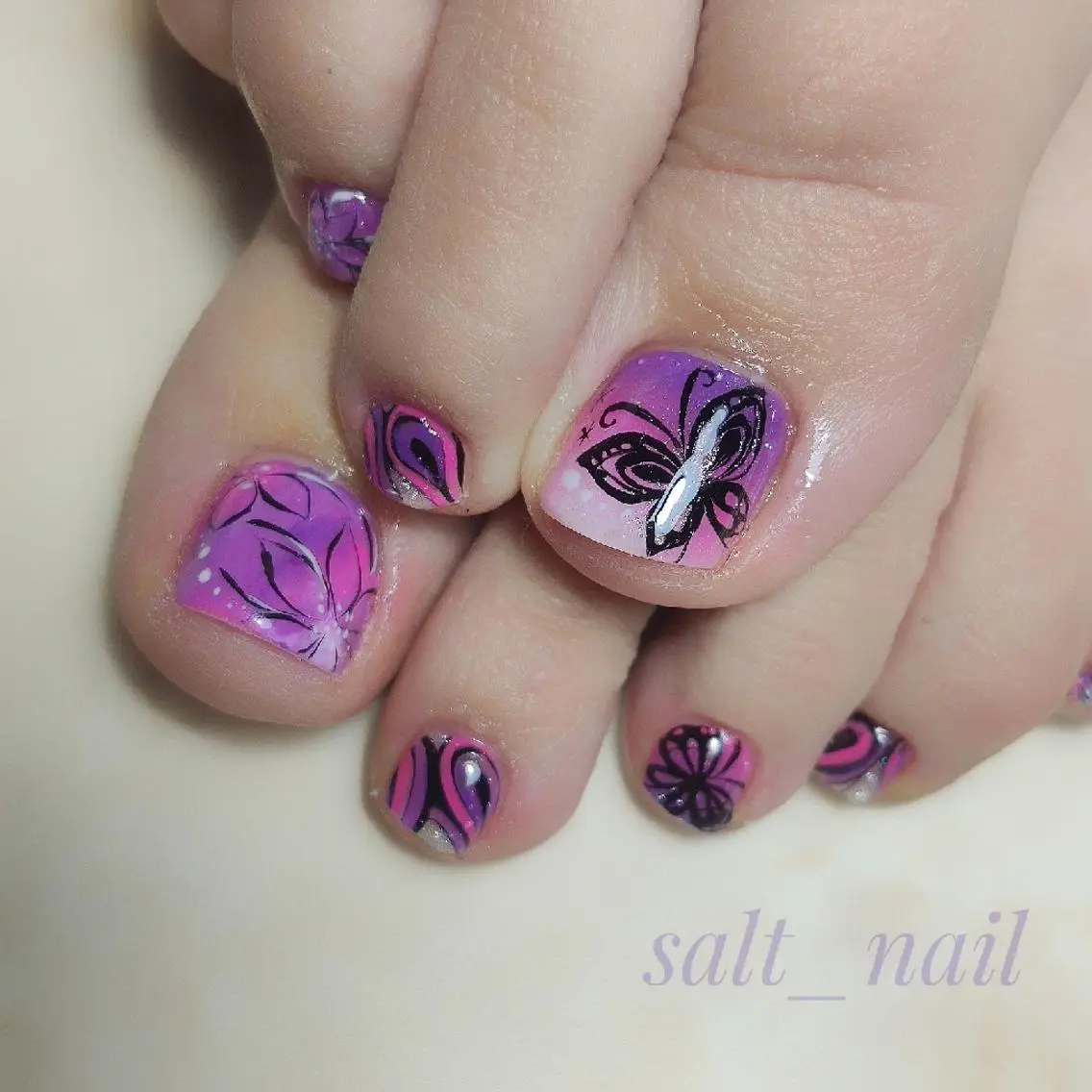 ネイル フットネイル 個人サロン saltnailのネイルデザイン