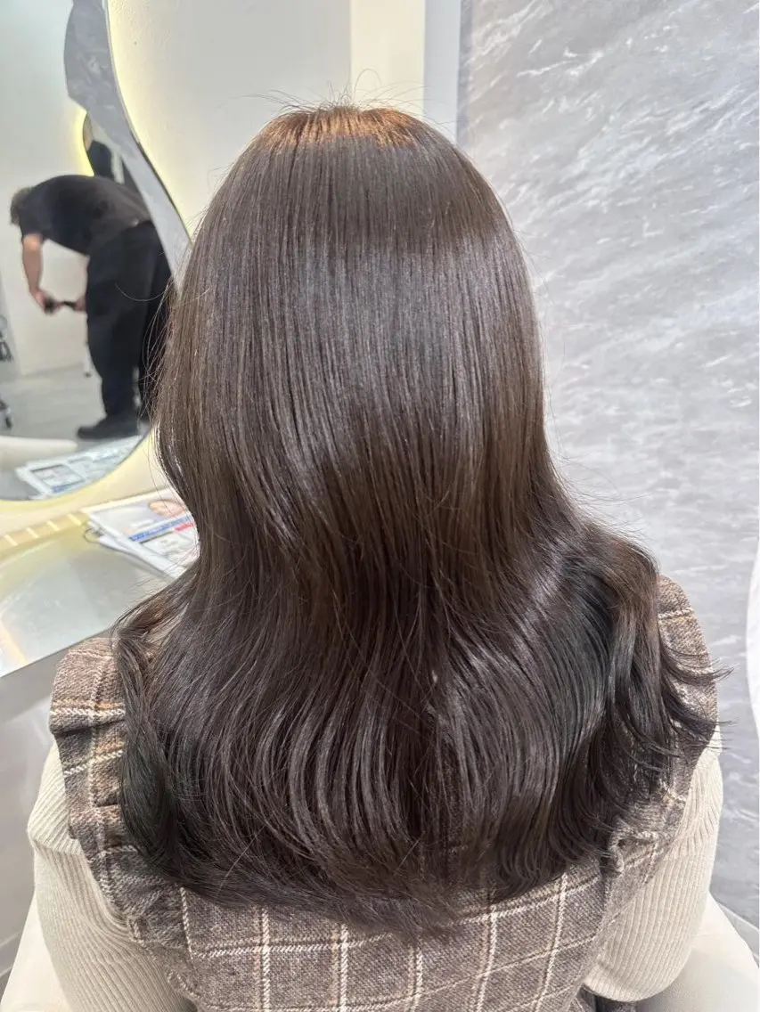 セミロング ヘアカラー トリートメント 🫧神田桃歌🫧 赤羽/ワンカラー🦋のヘアスタイル