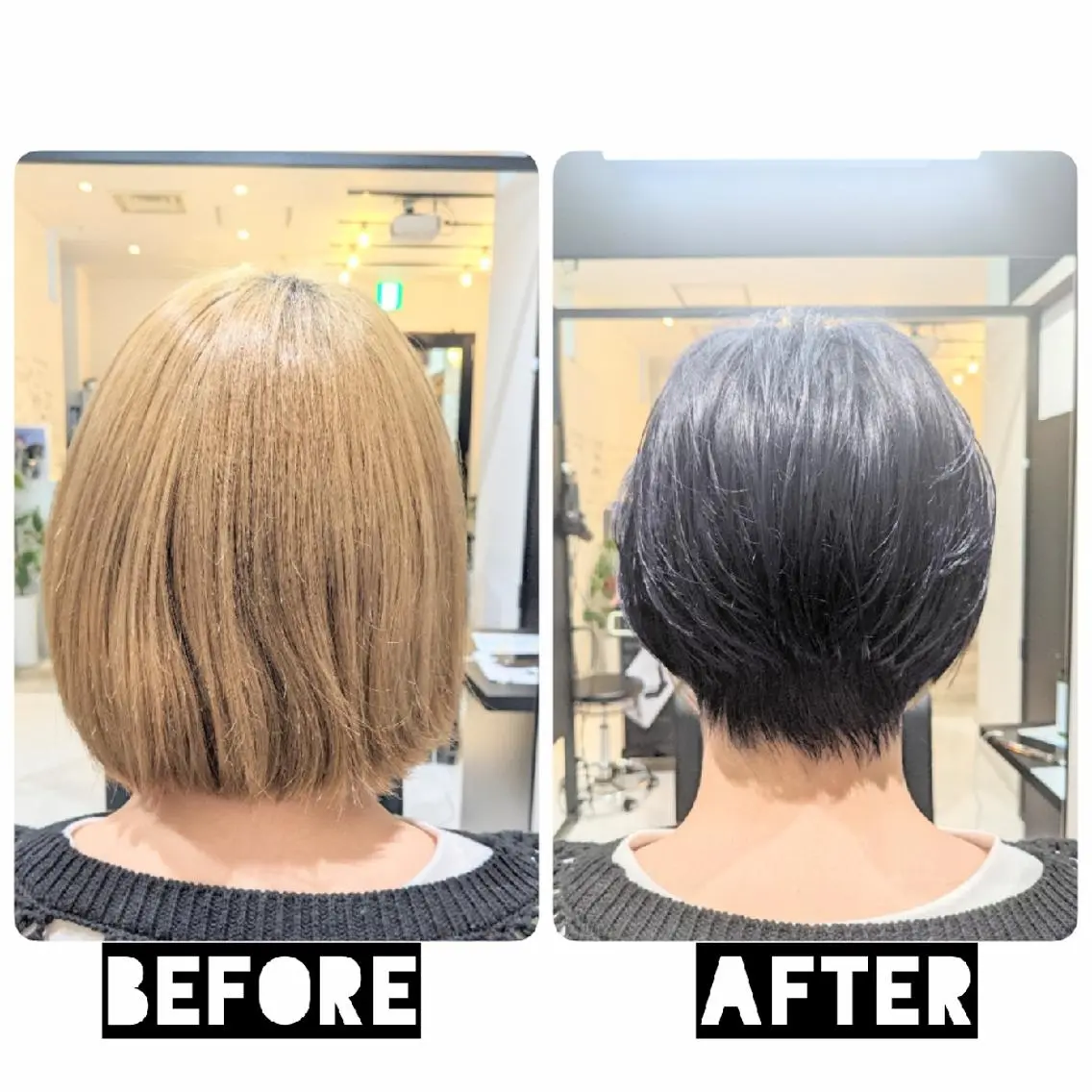 ショート カラー パーマ ヘアアレンジ カット ヘアカラー 心斎橋/難波ショート 白髪ぼかし　中尾のヘアスタイル