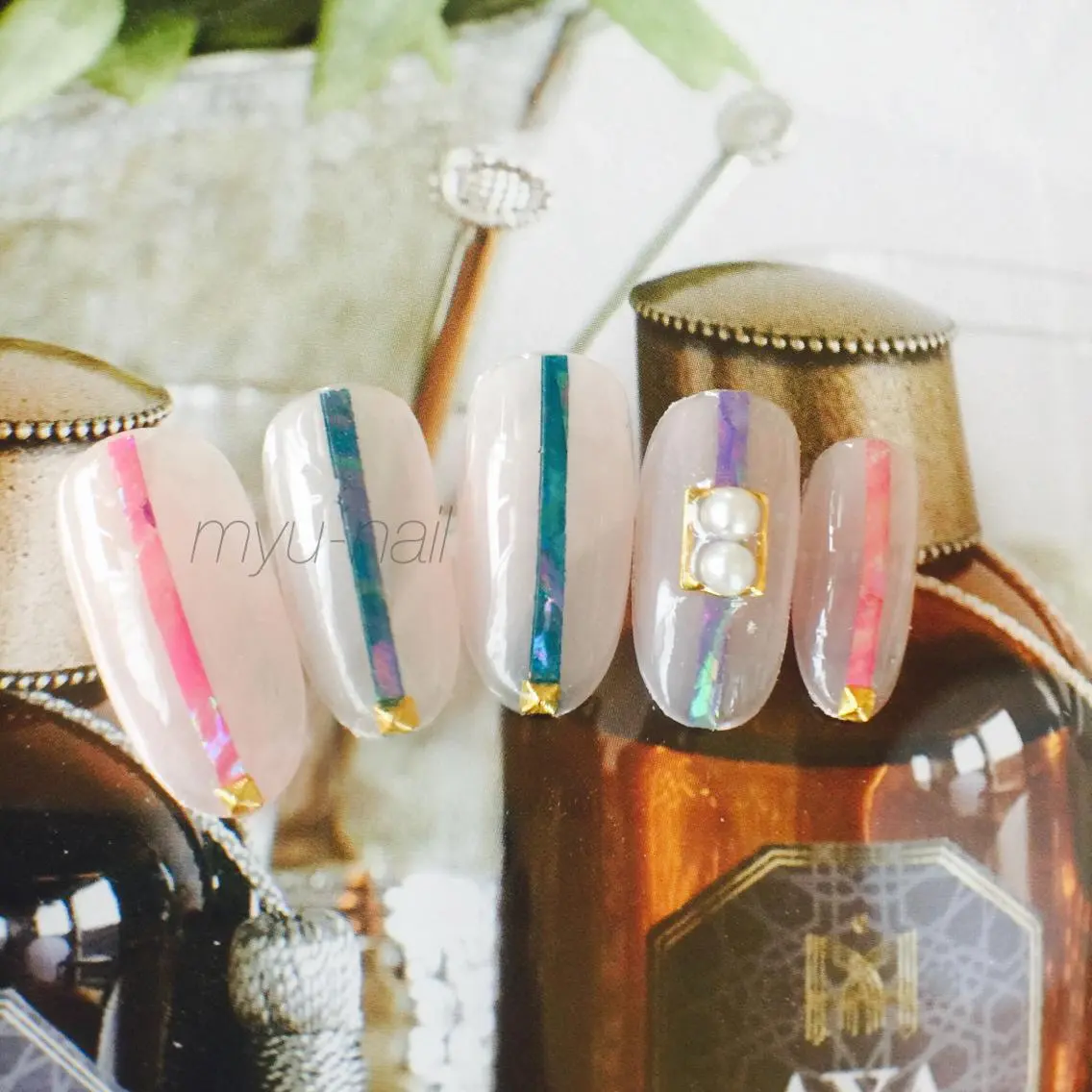ネイル シンプルネイル ネイルチップ ホームサロン myu-nailのネイルデザイン