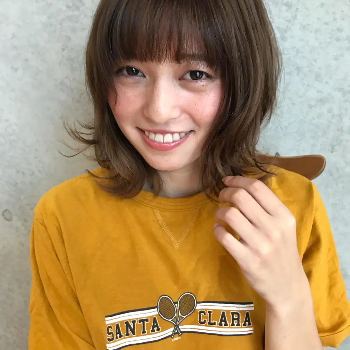 似合せデザインカット&カラー撮影モデルの写真
