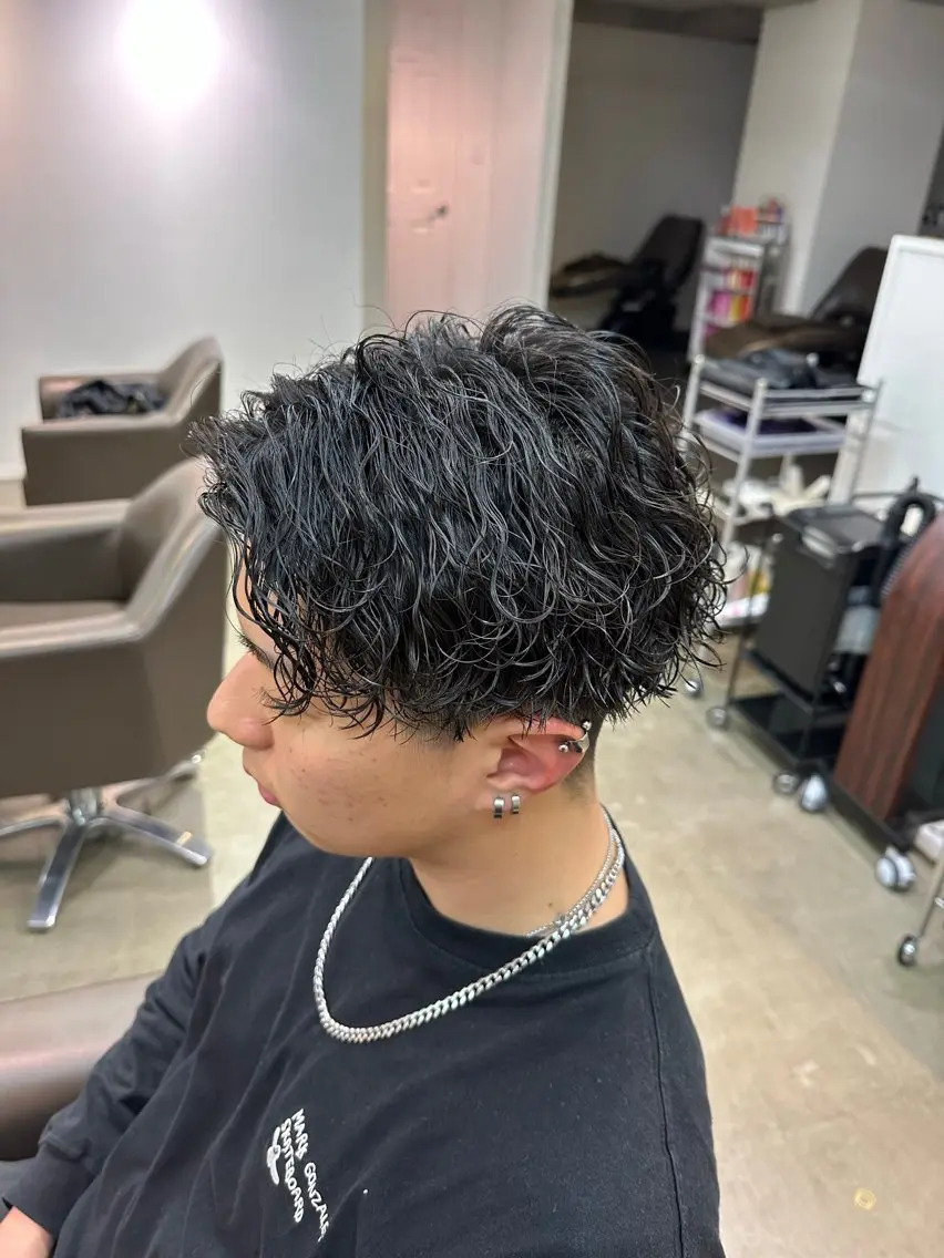 ショート カット パーマ メンズ特化/パーマ 職人/ひかるのヘアスタイル