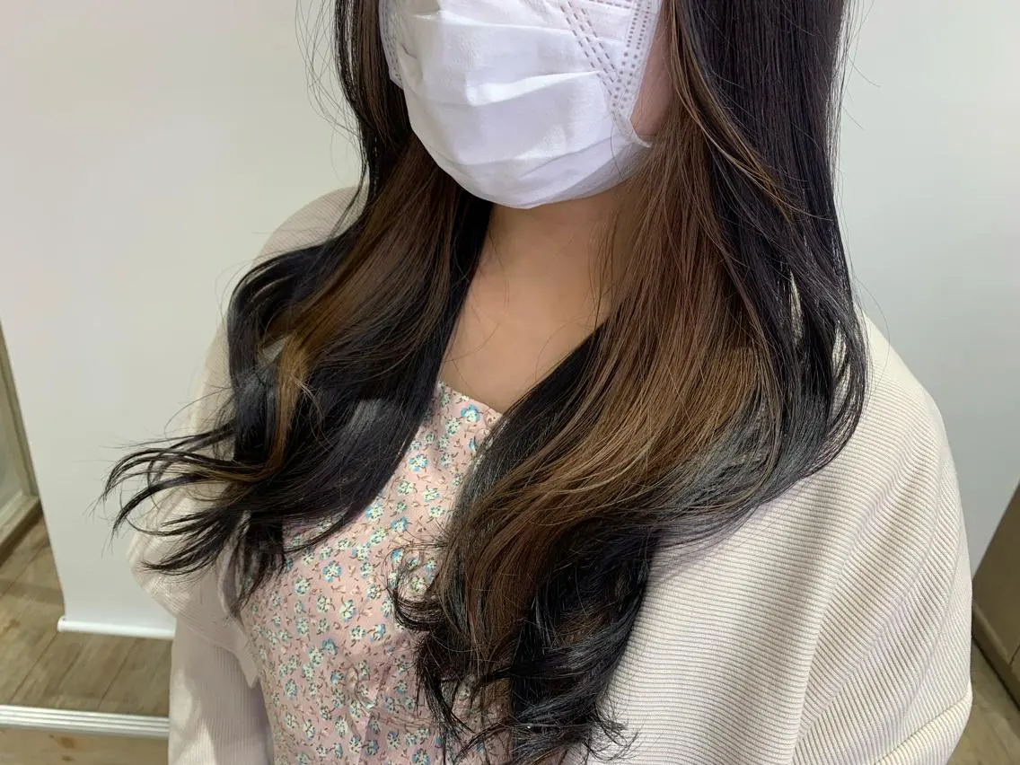ロング カラー ヘアカラー トリートメント 近藤千翔🩵 髪質改善Periodのエステ・リラクイメージ