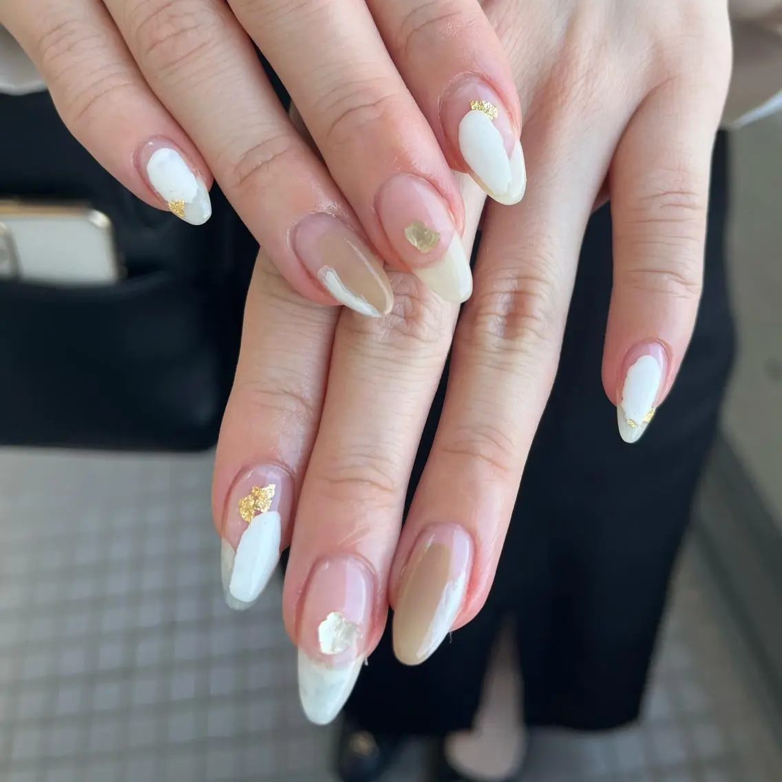 ネイル ハンドネイル 🤎Two ERI🤎のネイルデザイン