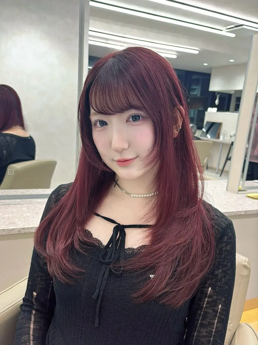 カラー ヘアカラー 盛れる艶髪カラー Harusa🎀のヘアスタイル