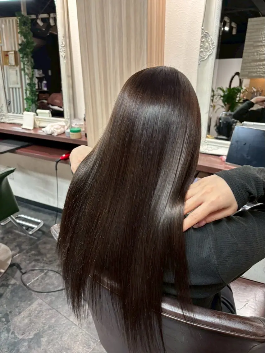 ロング トリートメント ヘアカラー トリートメント 脇部 亜梨沙のヘアスタイル