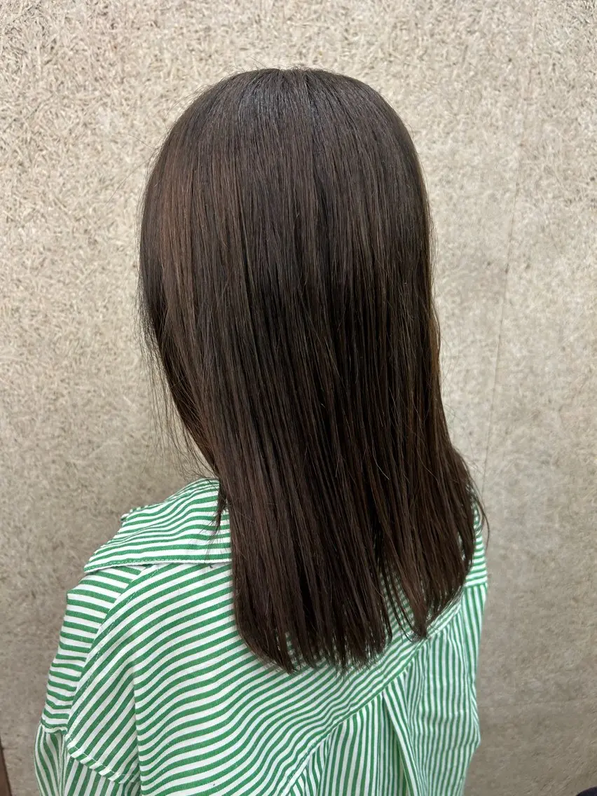 カラー ブラウンカラー オリーブブラウン オレンジ ボブ/レイヤー ナカミネアキナのヘアスタイル