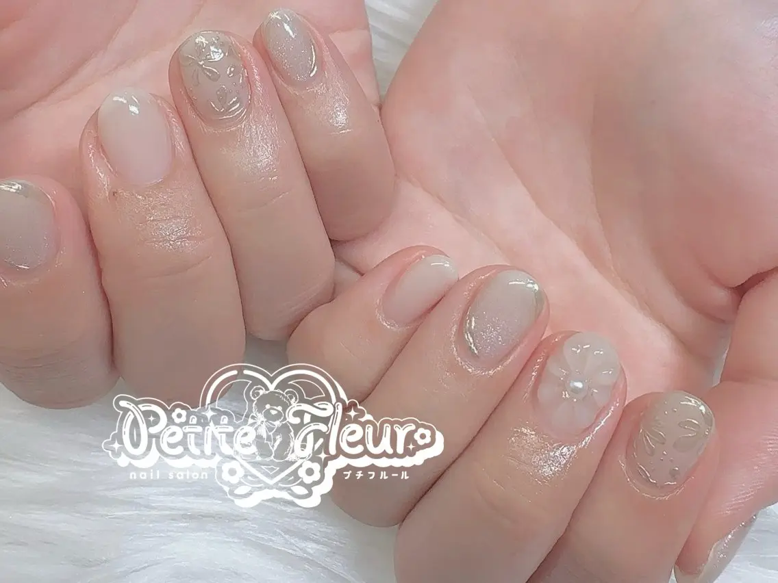 ネイル ハンドネイル ❁⃘*。Petite fleur❁⃘*りさのネイルデザイン