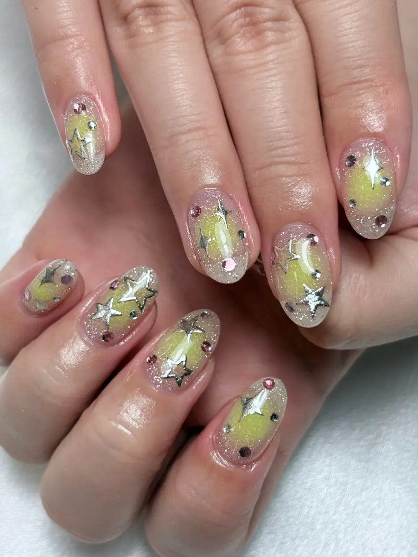 ネイル ハンドネイル FlyingSeep 🫧Kaho🍒💟のネイルデザイン