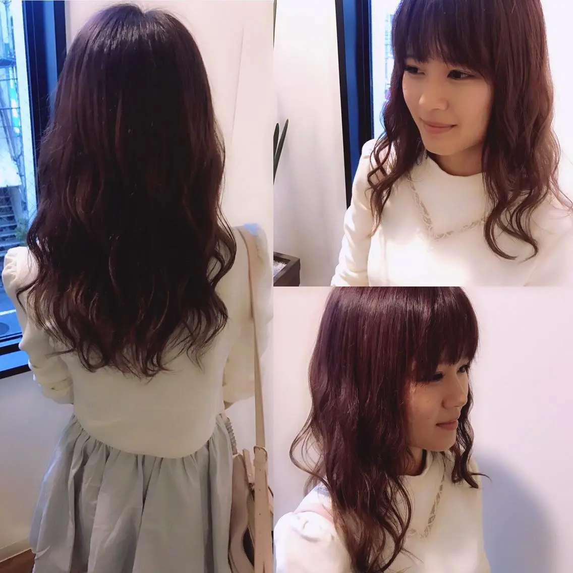 ロング カット ヘアカラー トリートメント 羽エクステ🩷 🤍まき🤍のマツエク・マツパデザイン