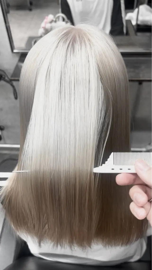 ロング 髪質改善 トリートメント ヘッドスパ 🫧髪質改善 縮毛矯正特化🫧中西のヘアスタイル