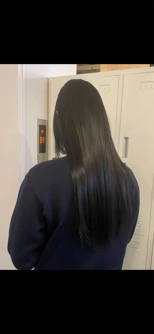 ロング くせ毛 縮毛矯正 TOMIKUDA RIOのヘアスタイル