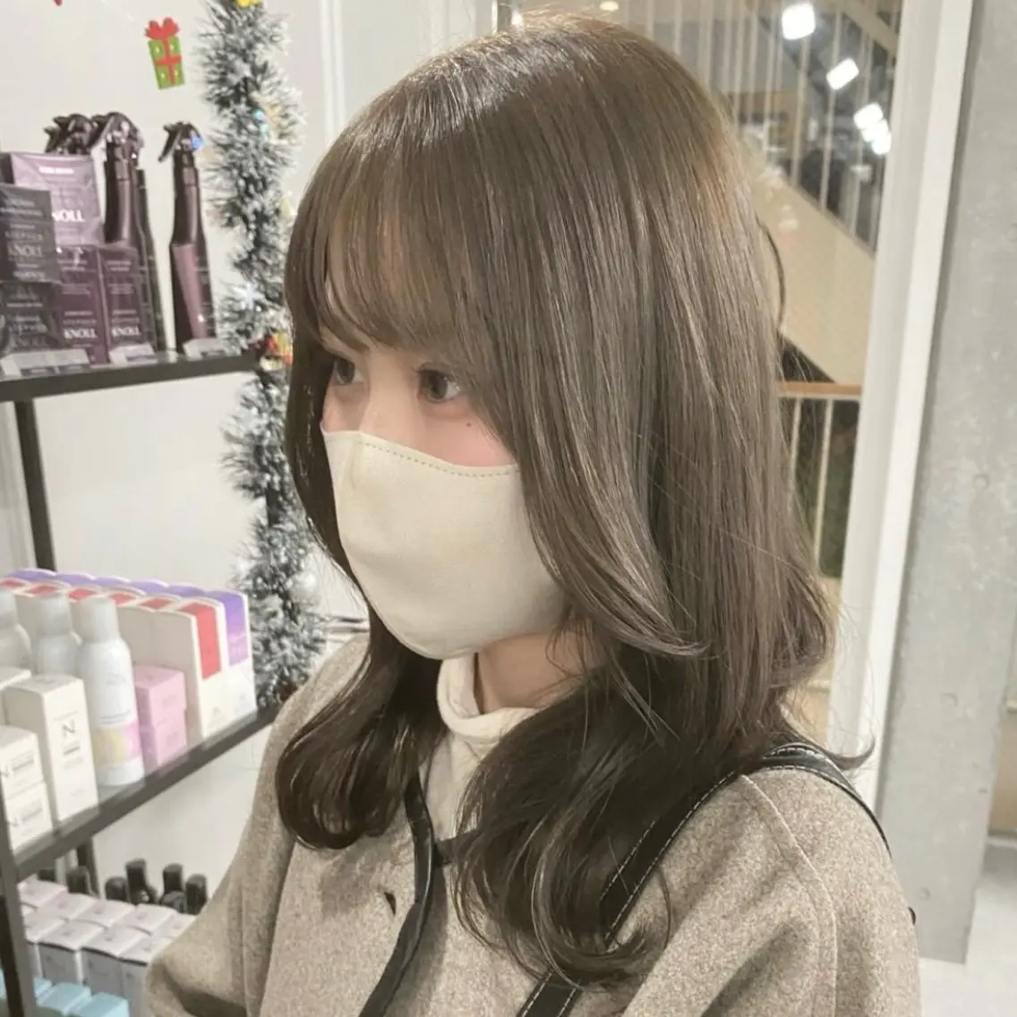 セミロング カラー パーマ ヘアアレンジ メンズ キッズ 似合わせカラー♡髪質 改善🎀サトカ🍒のヘアスタイル