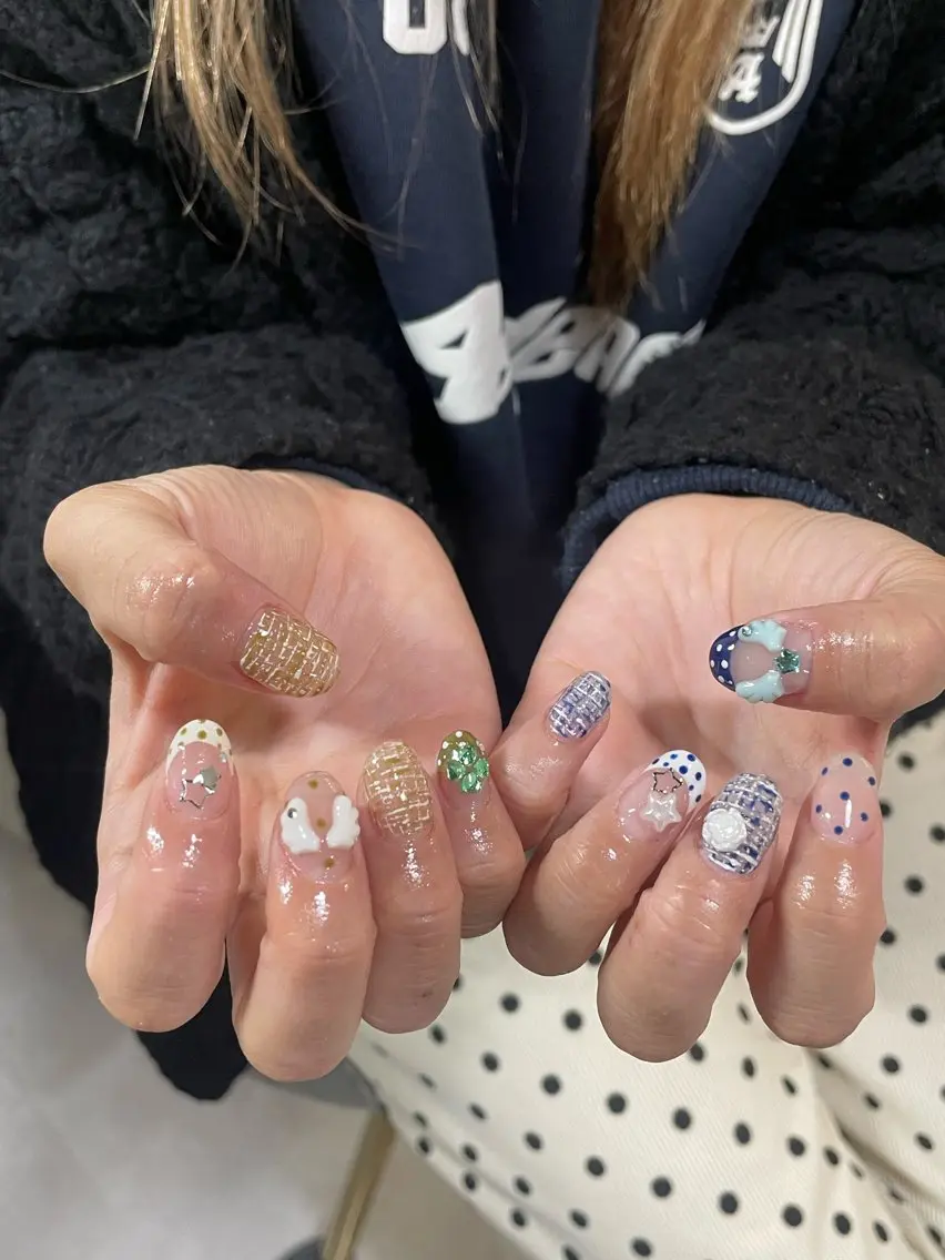 ショート ハンドネイル LBnail.sae /おえかきネイルのネイルデザイン