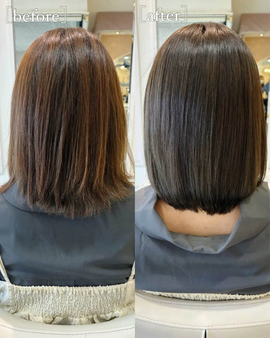 カラー 透明感カラー グレージュ ボブ 髪質改善 カット ヘアカラー トリートメント 高橋 佑のヘアスタイル