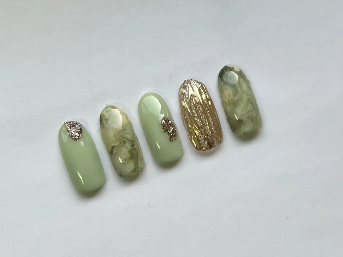 ハンドネイル アクリルスカルプ𓆈 RounGe町田店のネイルデザイン