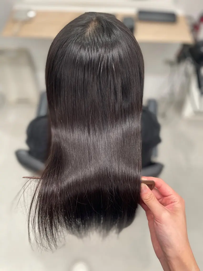 ミディアム 縮毛矯正 🤍ショートボブ 🤍NANAMI🤍のヘアスタイル