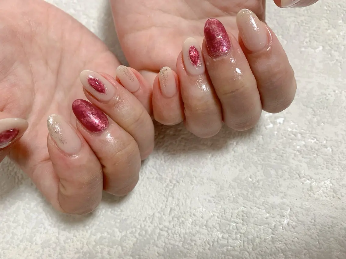 ネイル ジェルネイル キラキラネイル 韓国ネイル メンズネイル ニュアンスネイル kiki nail たまプラーザのネイルデザイン