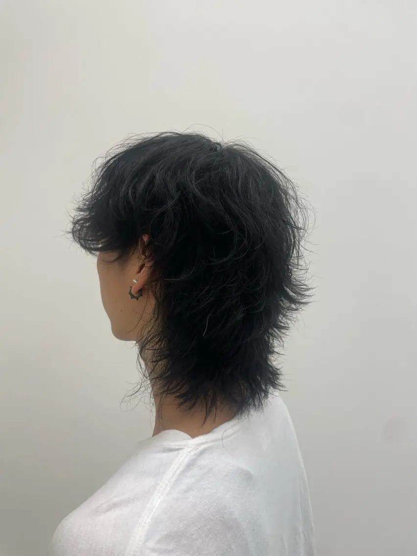 メンズ メンズウルフカット ウルフカット メンズウルフ🐺♡ ブリーチ♡ヘアメ🎀のヘアスタイル