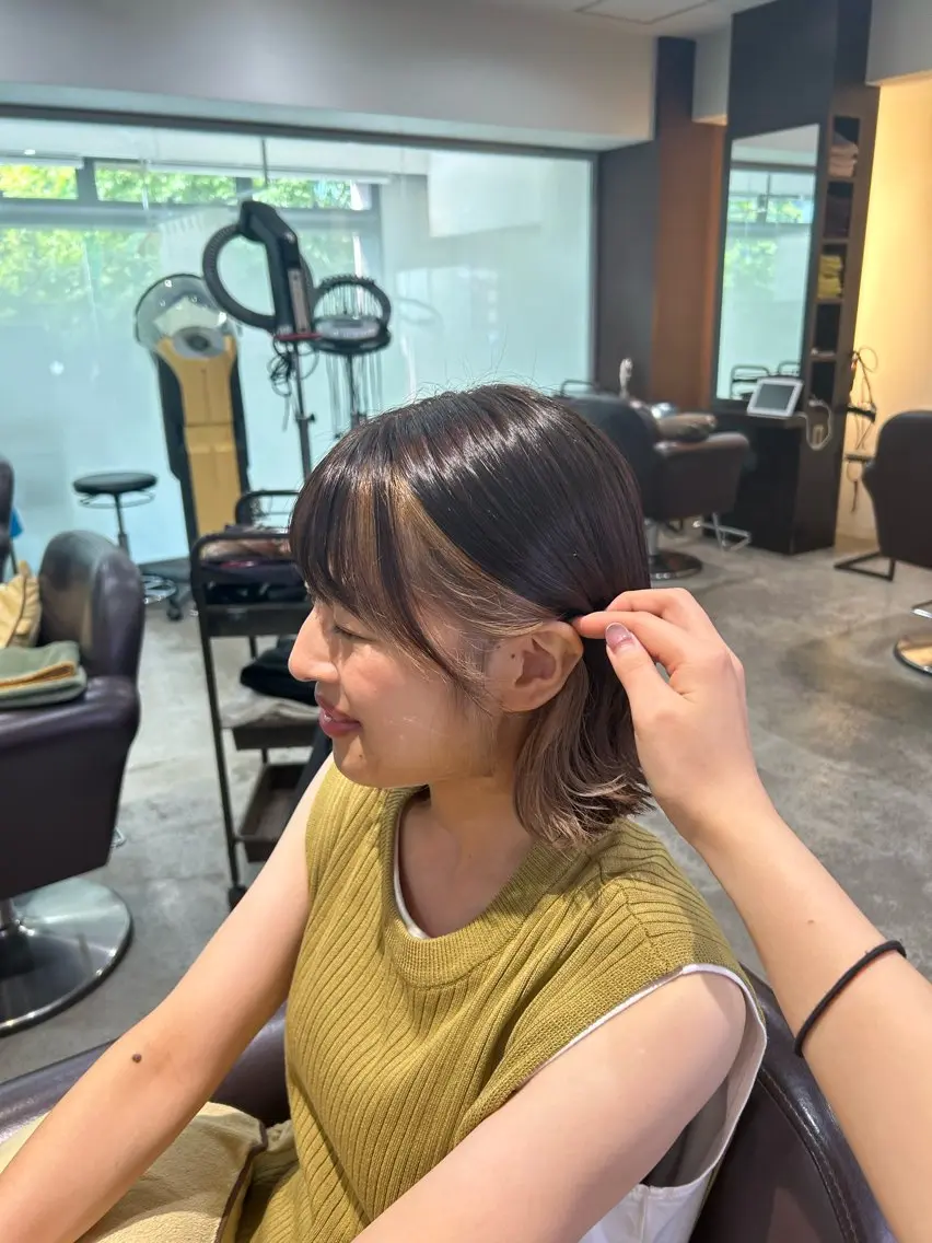 ショート カラー デザインカラー 坂本奈都美/Jr.s 🎀のヘアスタイル