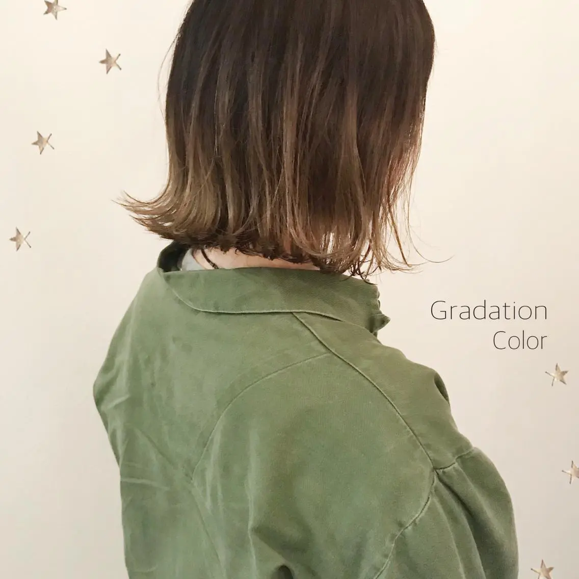 ミディアム カラー 市川 千夏のヘアスタイル