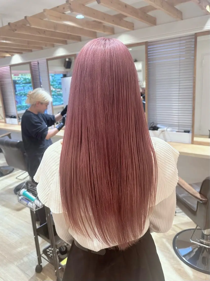 ロング ヘアカラー トリートメント 新宿 木下拓哉のヘアスタイル