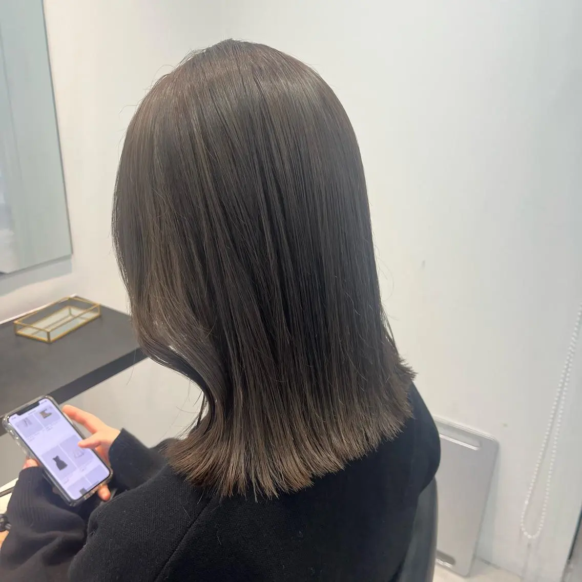 ミディアム カット ヘアセット yukimi .のヘアスタイル